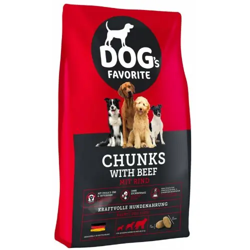 Legnépszerűbb Happy Dog Dogs Favorit Chunks Beef 15 kg kutyatáp