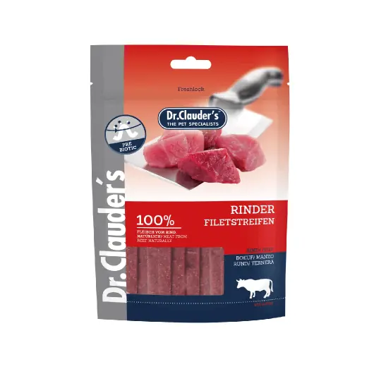 Dr.Clauder’s Dog Premium Marhafilé Csíkok 80 g Azonnal elérhető