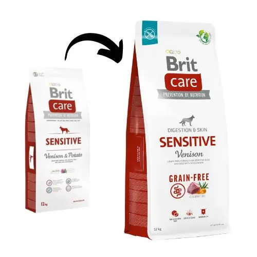 Szuper ajánlat Brit Care Sensitive Venison & Potato kutyatáp
