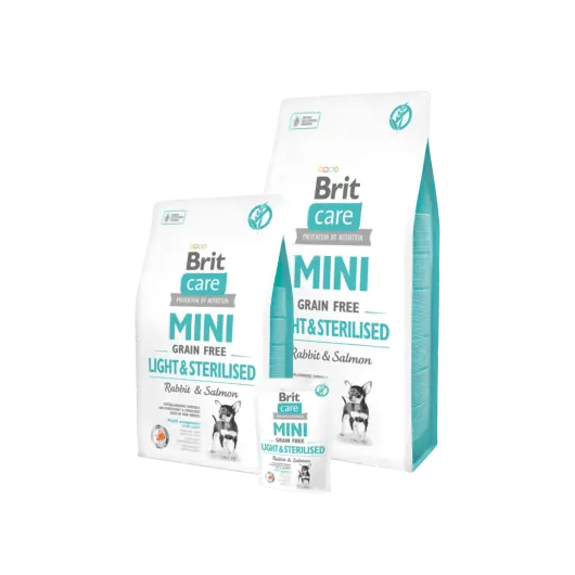 Brit Care Mini Light and Sterilised Biztonságos fizetés