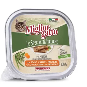 Miglior cane macska tálka adult csirke&répa pástétom 32x100g Kiárusítás