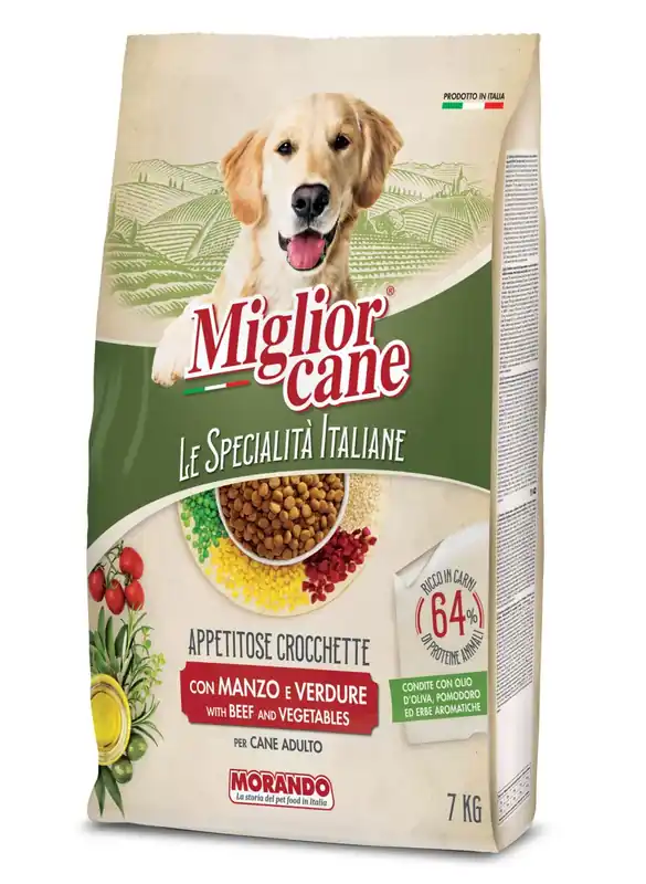 Miglior cane száraz kutyaeledel adult marha&zöldség 7kg Olcsóbb