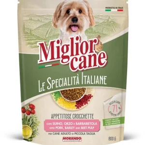 Szuper akció Miglior cane száraz kutyaeledel adult S sertés&cékla 800g