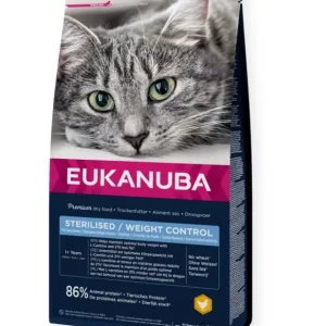 Eukanuba száraz macskaeledel adult steril csirke 10kg Legkelendőbb