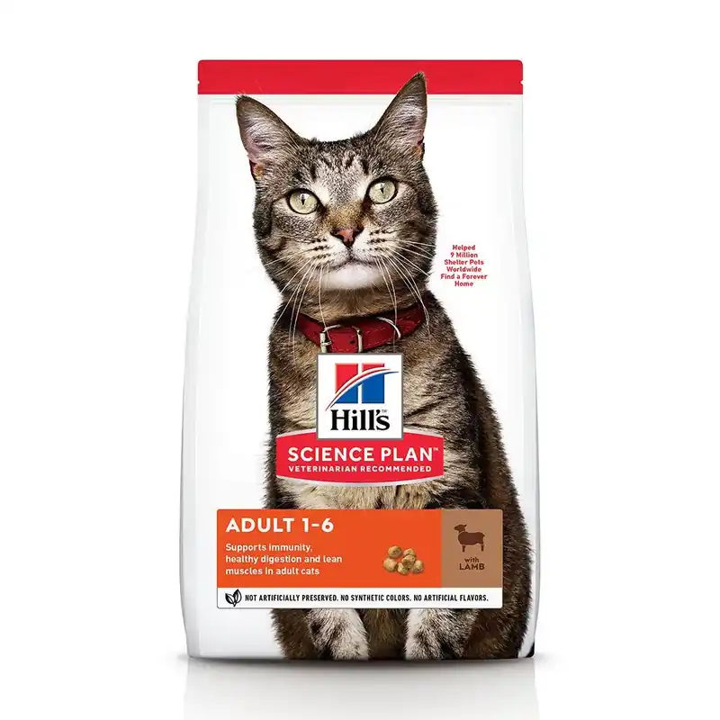 Hill‘s Science Plan száraz macskaeledel adult bárány&rizs 10kg Prémium