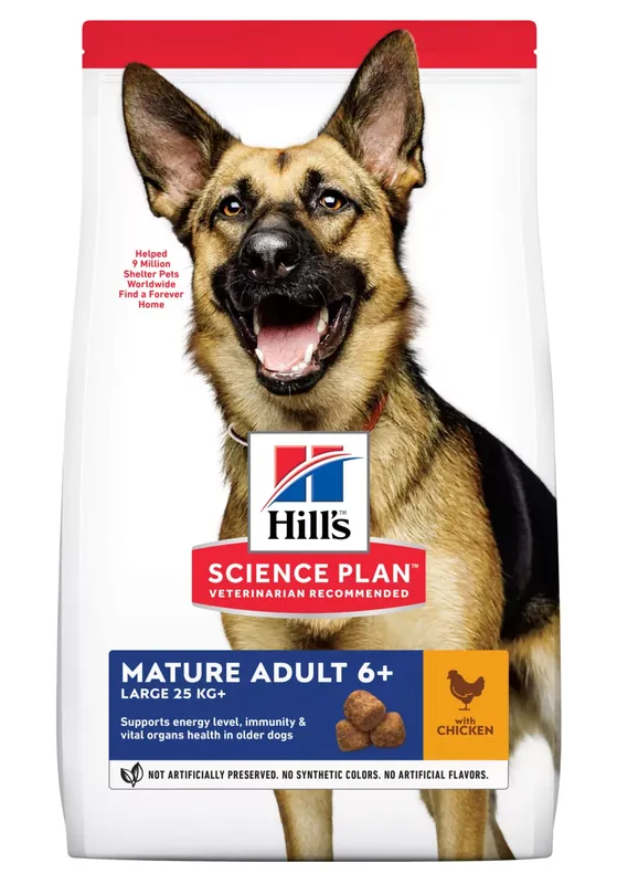 Prémium Hill‘s Science Plan L száraz kutyaeledel mature csirke 18kg