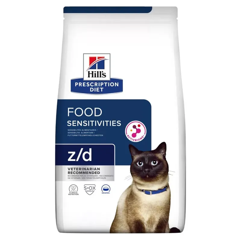 Hill‘s Prescription Diet száraz macskaeledel z/d hidrolizált fehérjével 1,5kg Utolsó esély