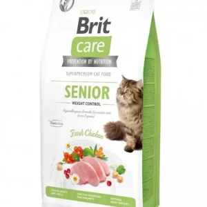 Brit Care Cat Grain-Free Weight Control száraz macskaeledel senior 2kg Expressz kézbesítés