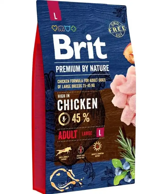 Brit Premium by Nature száraz kutyaeledel adult L 8kg Olcsóbb