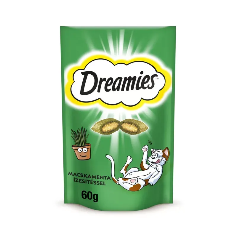 Biztonságos fizetés Dreamies macska jutalomfalat macskamenta 60g
