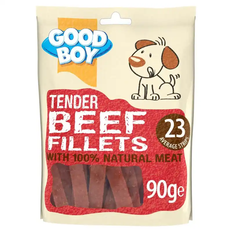 Vásárlói kedvenc Good Boy Pawsley kutya jutalomfalat marha filé 90g