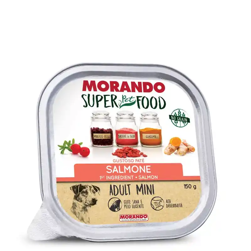 Morando Super Pet Food kutya tálka adult mini lazac 22x150g Rendeld meg most