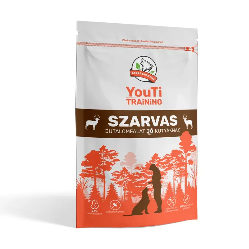 Youti kutya tréningfalat szarvas 100g Outlet