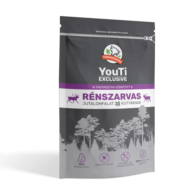 Youti kutya tréningfalat rénszarvas 50g Bestseller