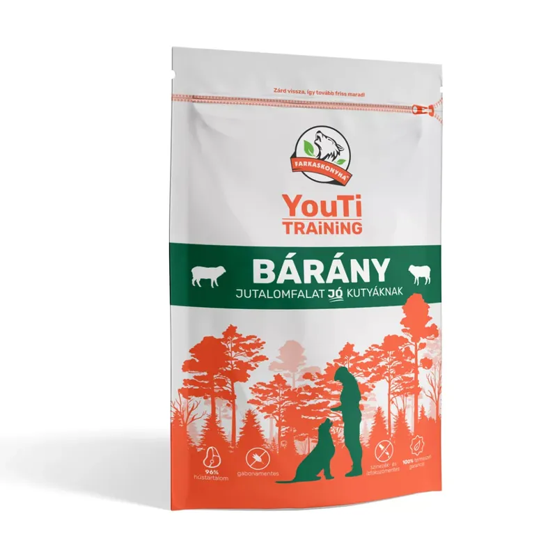 Youti kutya tréningfalat bárány 100g Akció