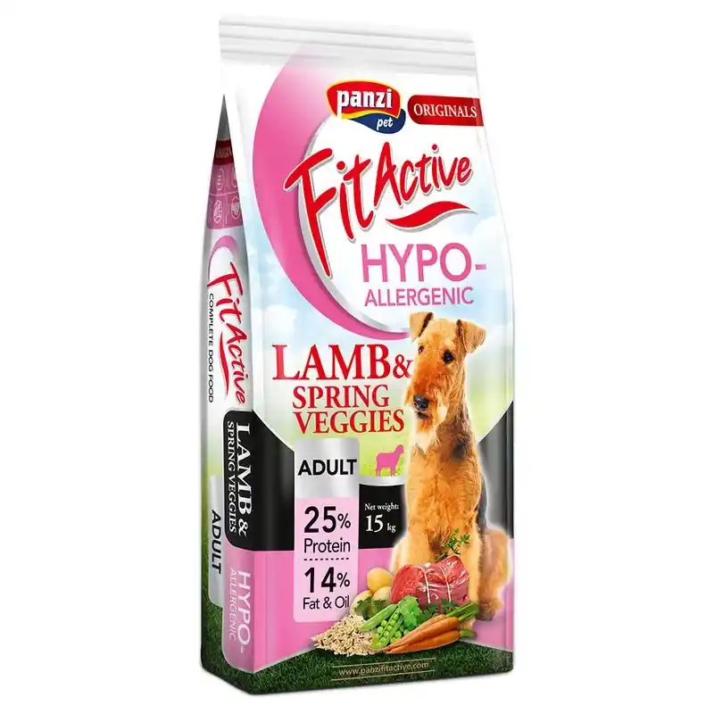 Alacsony ár FitActive Originals Hipoallergén száraz kutyaeledel adult bárány 15kg