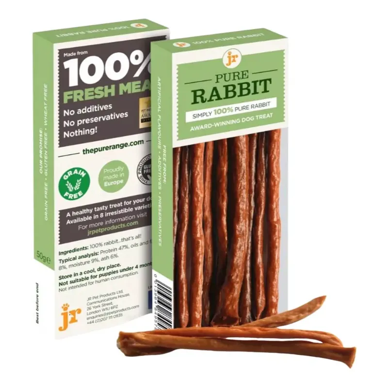 JR PET Stick kutya jutalomfalat 100% nyúl 50g Szuper ajánlat