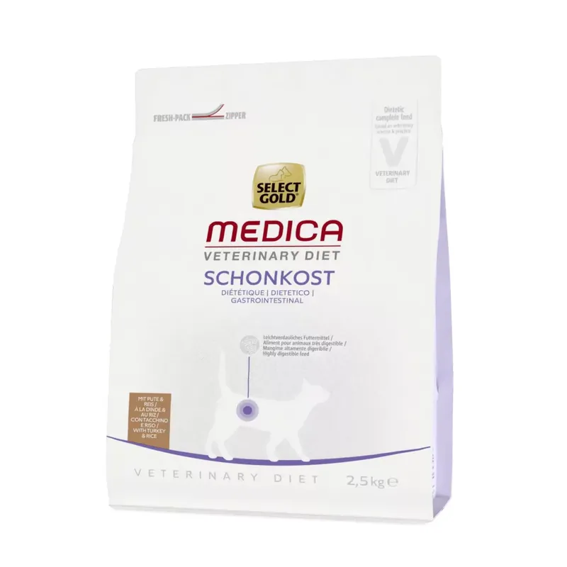 Select Gold Medica száraz macskaeledel emésztőrendszeri problémákra 2,5kg Szuper ajánlat