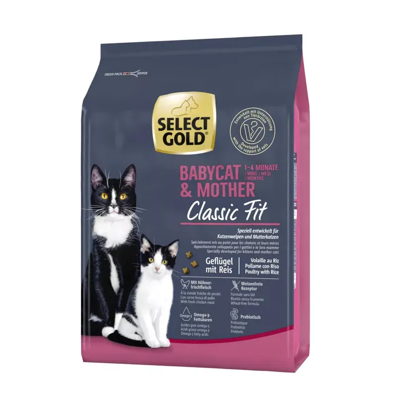 Gyors kiszállítás Select Gold Babycat&mother száraz macskaeledel 2,5kg