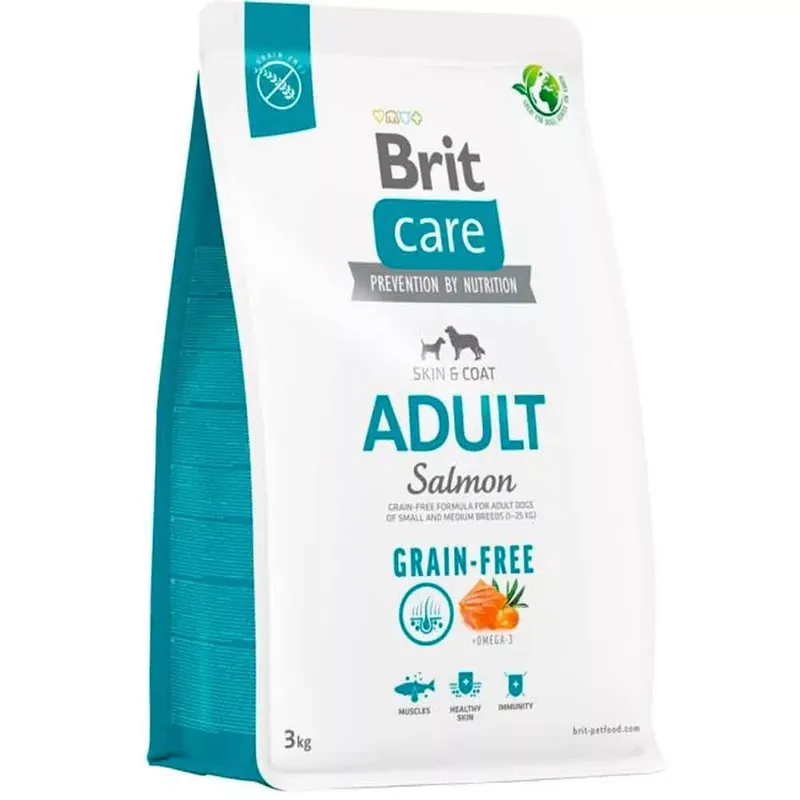 Brit Care Grain-Free száraz kutyaeledel adult lazac&burgonya 3kg Gyors kiszállítás
