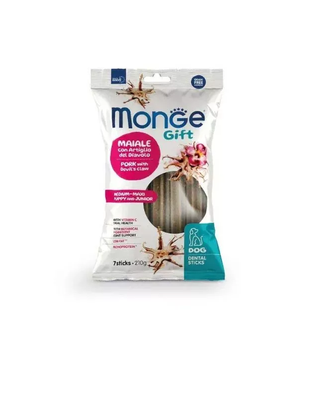 Vedd meg most MONGE Gift Dental puppy maxi sertés 210g