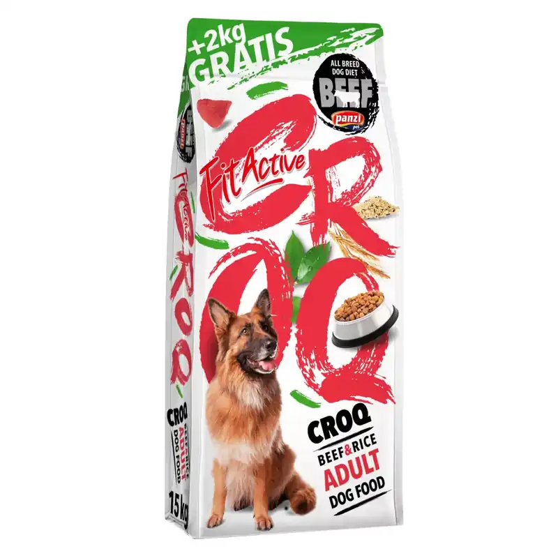FitActive Croq száraz kutyaeledel marha&rizs 15+2kg Legnépszerűbb