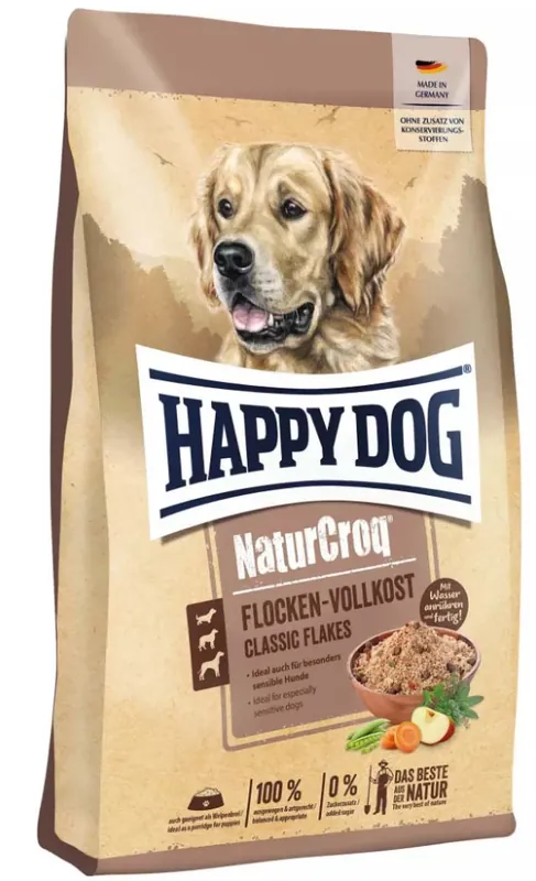 Happy Dog Natur Croq Flakes száraz kutyaeledel 1,5kg Népszerű