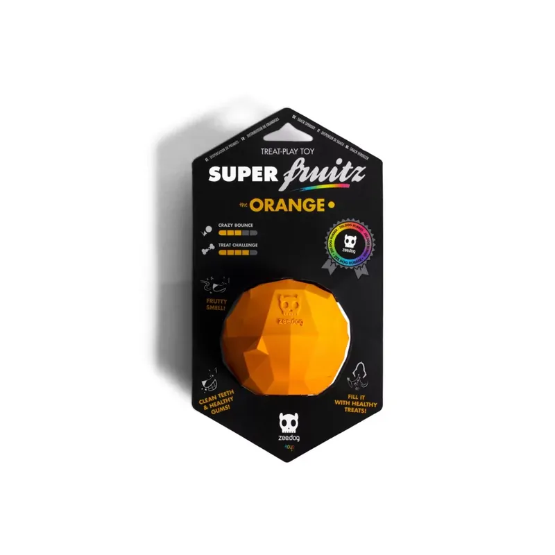ZEEDOG Super Fruitz kutyajáték narancs 1db Korlátozott ajánlat