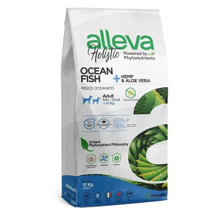 ALLEVA Holistic száraz kutyaeledel mini adult hal 2kg Olcsó