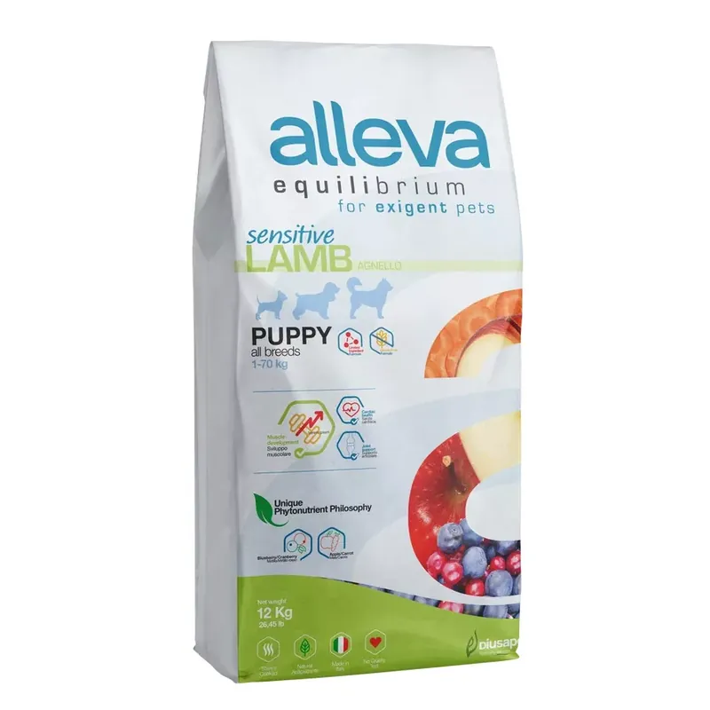 ALLEVA Equilibrium száraz kutyaeledel puppy bárány 12kg Szezonális akció