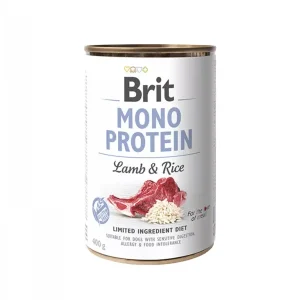 Gyors kiszállítás Brit Mono Protein kutya konzerv bárány&rizs 6x400g
