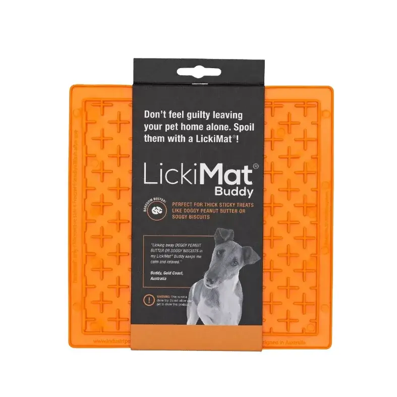 LickiMat Classic Buddy etetőtál narancssárga Szuper akció