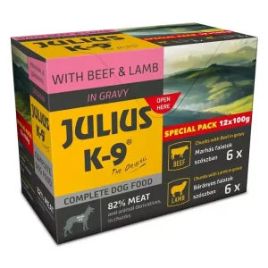 Vedd meg most Julius - K9 kutya tasak MP marha&bárány 12x100g