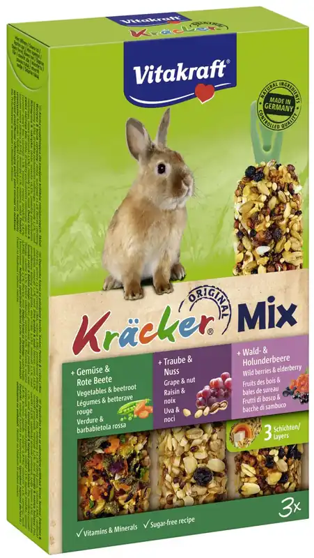 Akció Vitakraft Kräcker kisemlős snack nyúlnak 3x56g