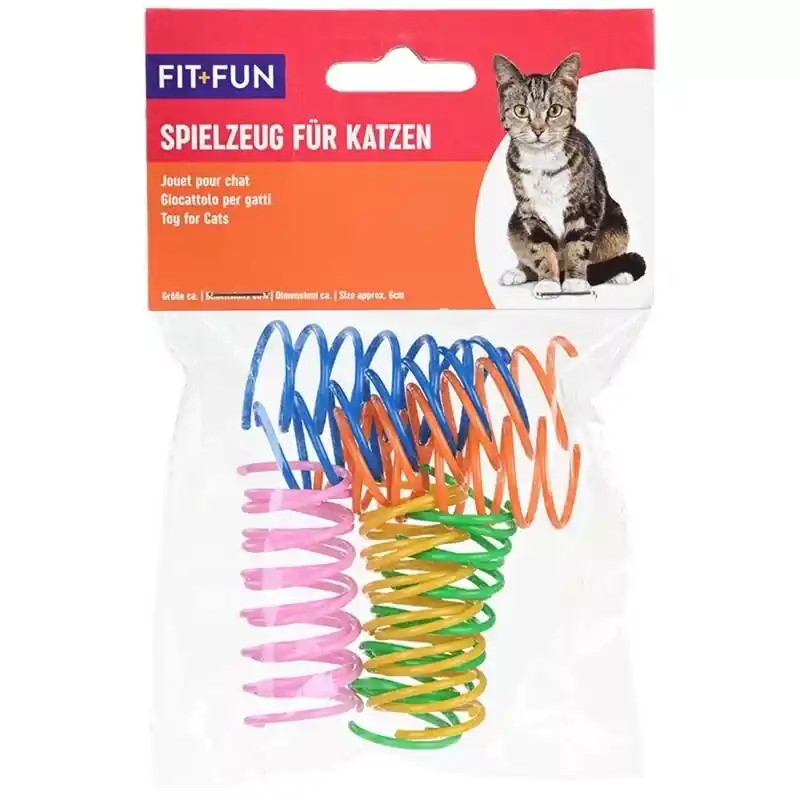 Olcsó Fit+Fun cicajáték színes rugók