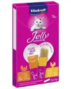 Vitakraft Jelly Lovers macska jutalomfalat csirke&pulyka 6x15g Szuper akció
