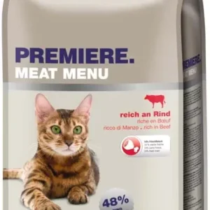Akciós ár Premiere Meat Menu száraz macskaeledel adult marha 2kg