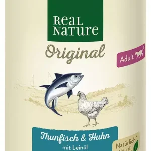 Real Nature Original macska konzerv adult tonhal&csirke 6x400g Szuper akció