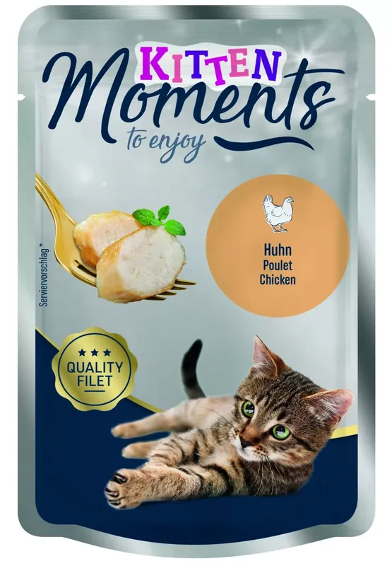 Moments macska tasak kitten csirke 12x70g Korlátozott ajánlat