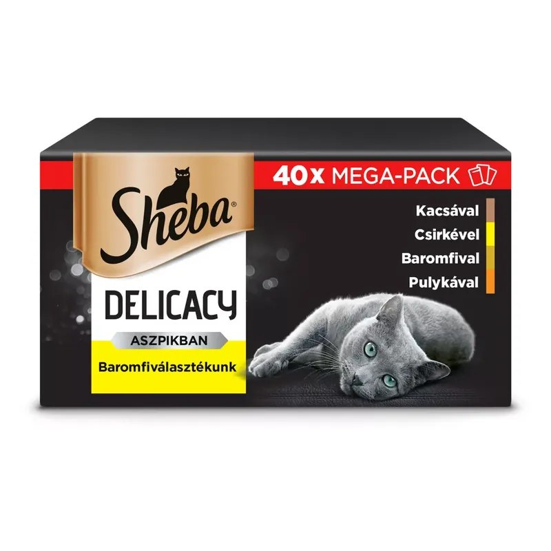 Sheba macska tasak MP szárnyas 40x85g Végkiárusítás