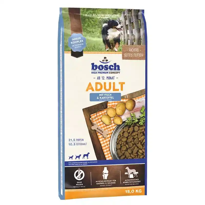 Outlet BOSCH száraz kutyaeledel adult hal&burgonya 15kg
