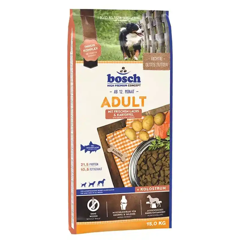 BOSCH száraz kutyaeledel adult lazac&burgonya 15kg Bestseller