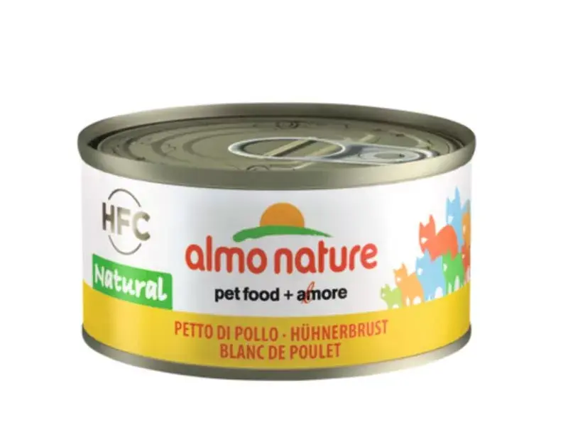 Alacsony ár Almo Nature macska konzerv csirke 24x70g