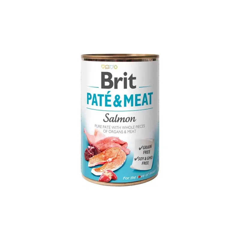 Akció Brit Paté & Meat konzerv lazac 6x400g
