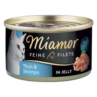 Legnépszerűbb Miamor Feine Filets in Jelly macska konzerv tonhal&garnélarák 24x100g