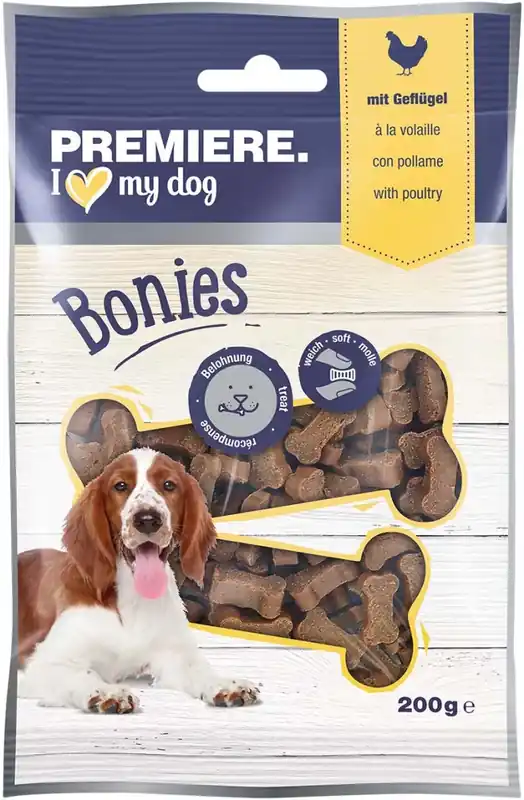 Premiere Bonies kutya jutalomfalat szárnyas 200g Olcsóbb