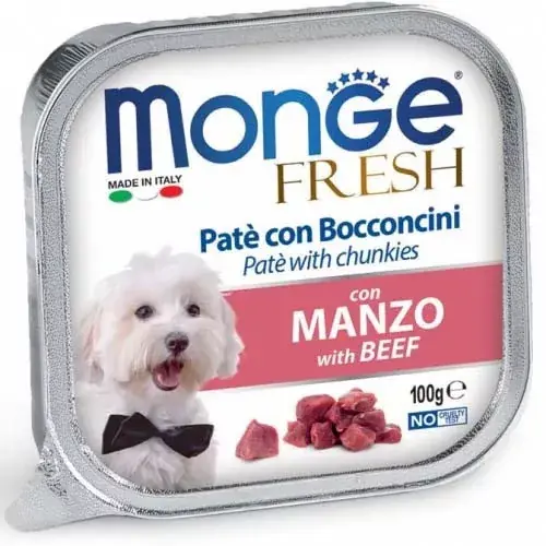 MONGE Fresh kutya tálka adult marha 32x100g Azonnal elérhető