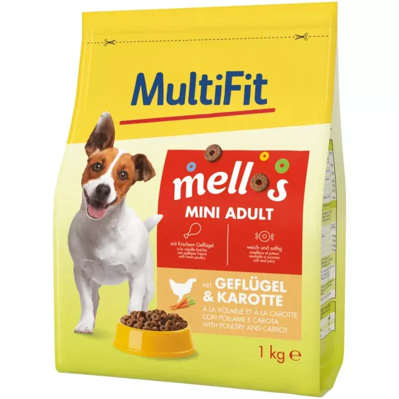 Árcsökkenés MultiFit Mellos száraz kutyaeledel mini adult szárnyas&burgonya 1kg