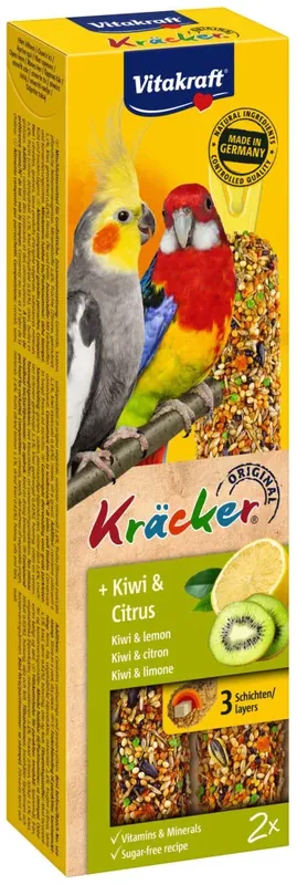 Vitakraft Kräcker nagytestű papagájnak kiwis 180g 2db Rendeld meg most