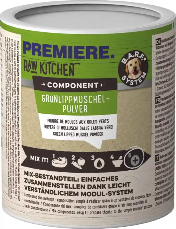 Vedd meg online Premiere Raw Kitchen kutya zöldkagylópor 100g